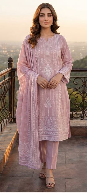 Zesh Gold Paste Lawn 3 Piece