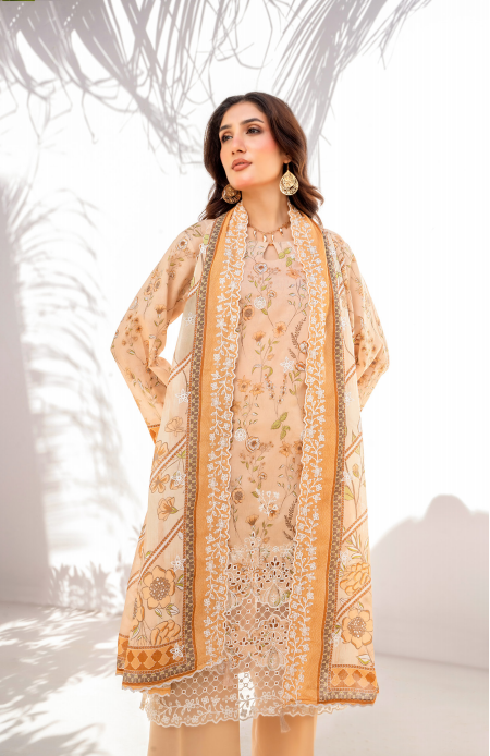 Elaya embroidered Lawn 3 Piece