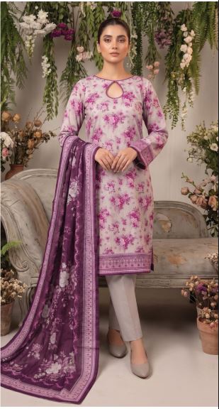 Khaadi Lawn 3 Piece (HF2406A-FLORAL-3PC)