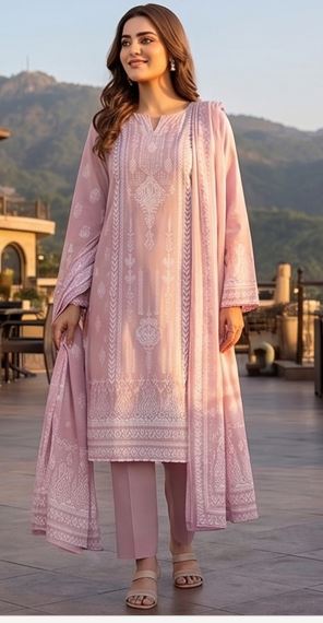Zesh Gold Paste Lawn 3 Piece