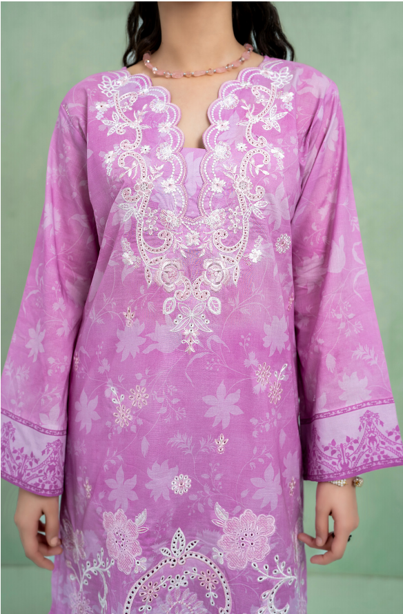 Elaya Embroidered Lawn 3 Piece