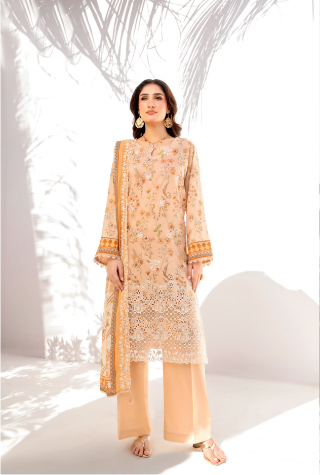 Elaya embroidered Lawn 3 Piece