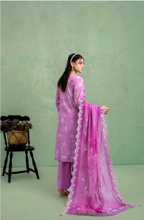Elaya Embroidered Lawn 3 Piece