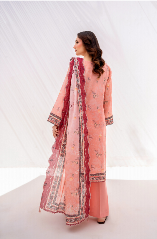 Elaya Embroidered Lawn 3 Piece