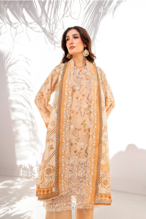 Elaya embroidered Lawn 3 Piece